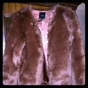 Faux fur coat